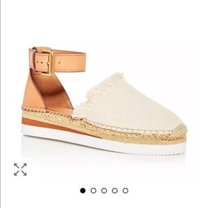 See By Chloe Ankle Strap Platform Espadrilles